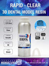 Monocure 3D - Rapid Dental Resin - 1,25 l - Clear